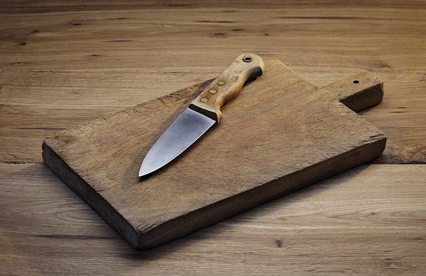 Chopping Board and Knife